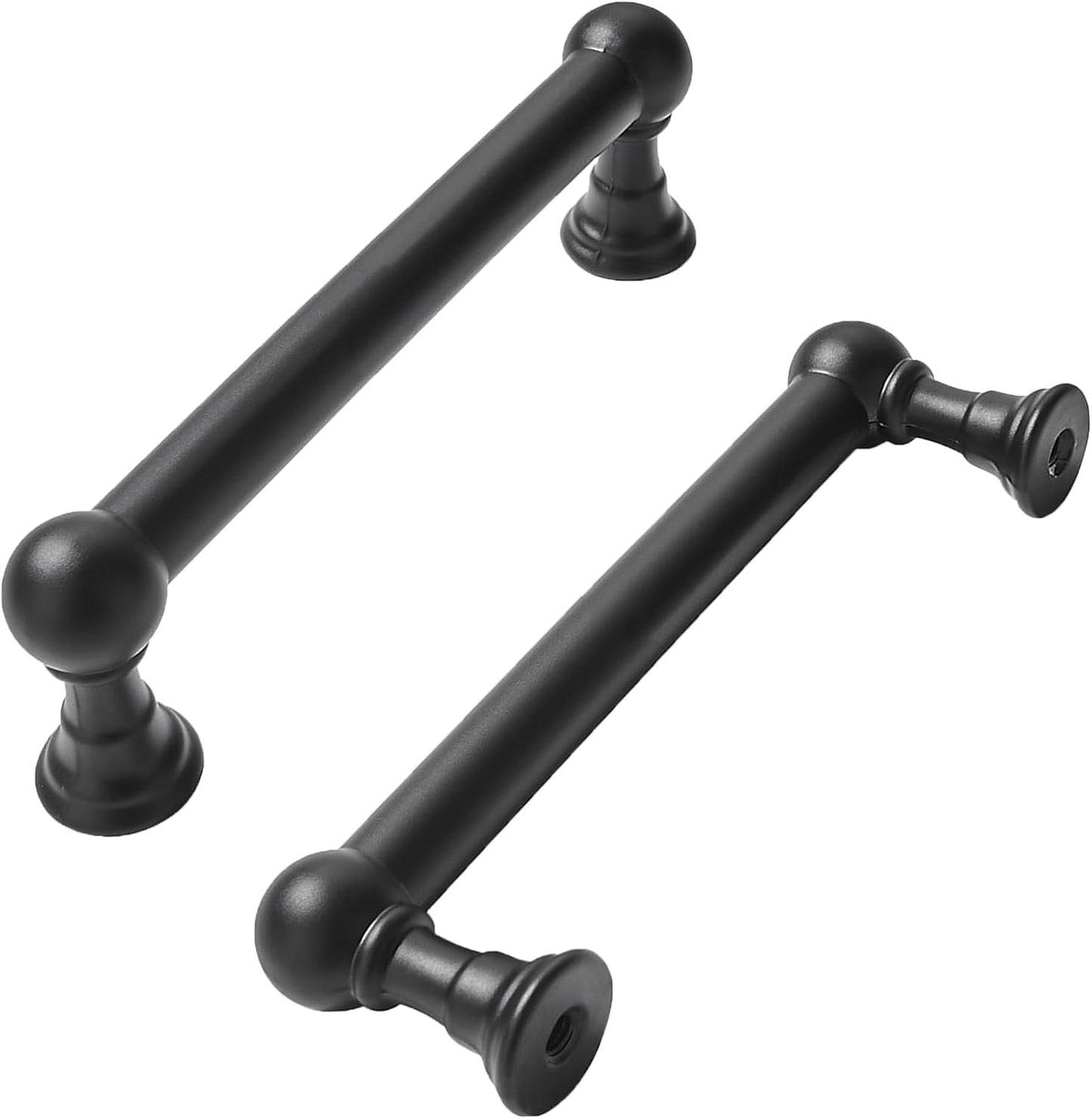 10 Pack 3 Inch Hole Center Matte Black Cabinet Pulls for Kitchens