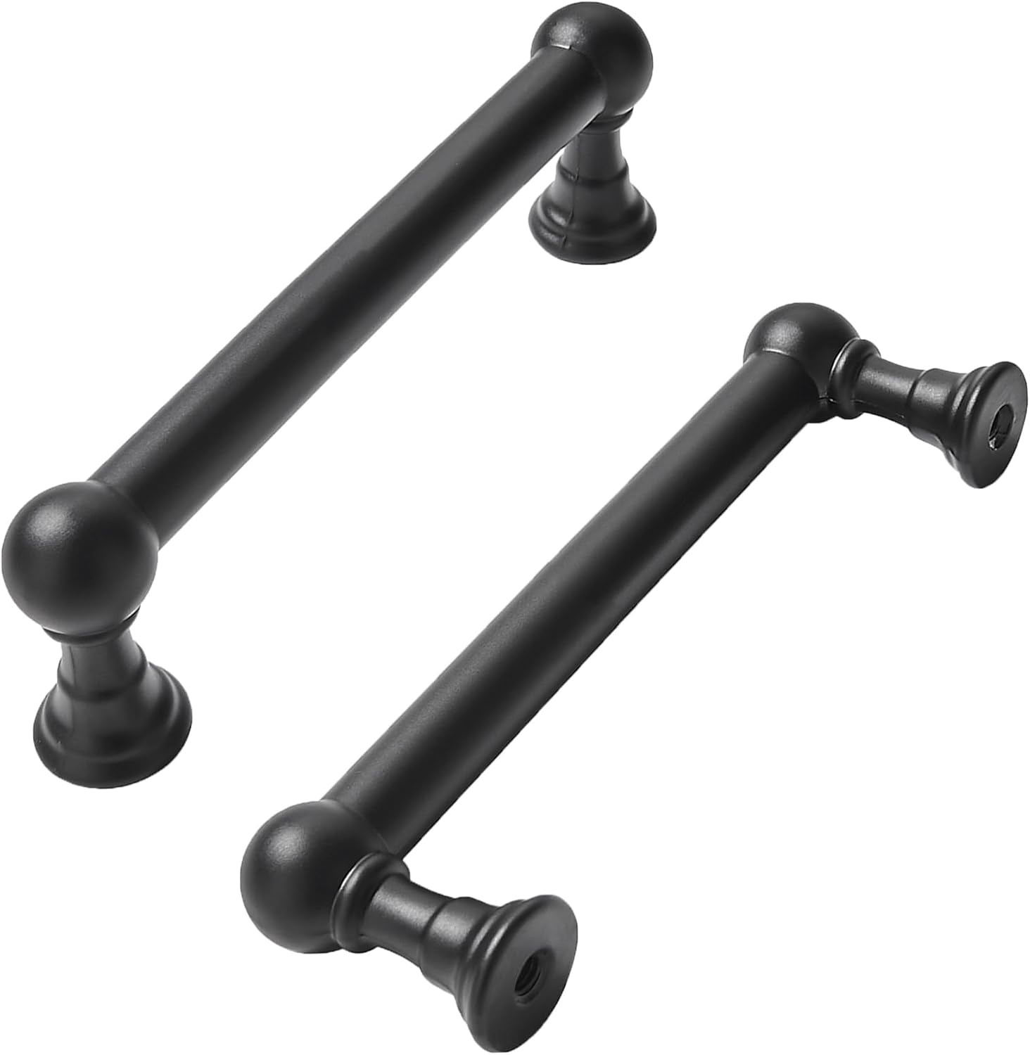 10 Pack 3 Inch Hole Center Matte Black Cabinet Pulls for Kitchens