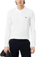 Lacoste Mens Classic Long Sleeve Pique Polo Shirt - Timeless
