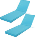 Outdoor Chaise Lounge Cushion Set of 2 for Patio Furniture