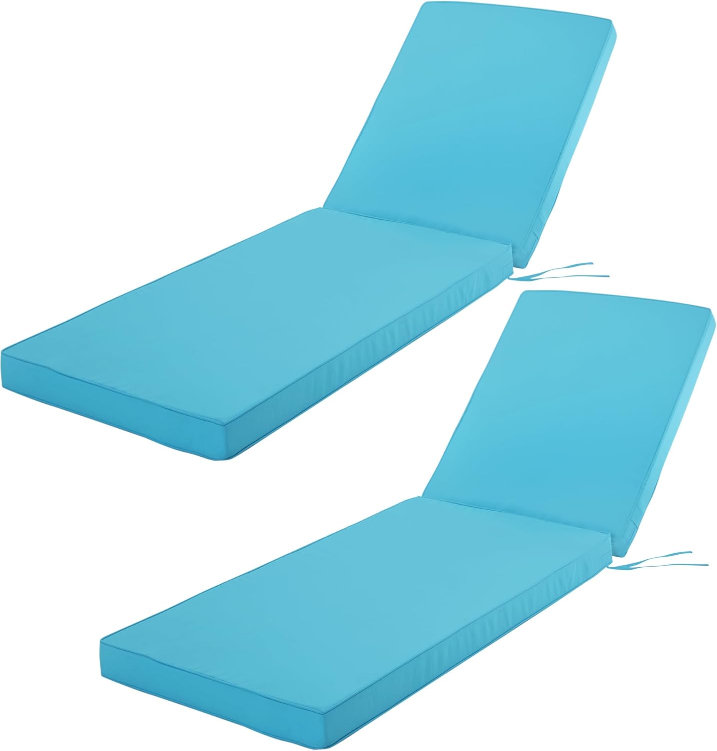 Outdoor Chaise Lounge Cushion Set of 2 for Patio Furniture