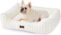 Dog Bed Medium Size Dog - Orthopedic Rectangle Pet Bed with Plush