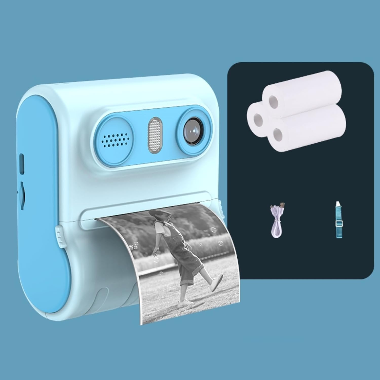 1080P HD Instant Print Camera - Kids' Perfect Gift!