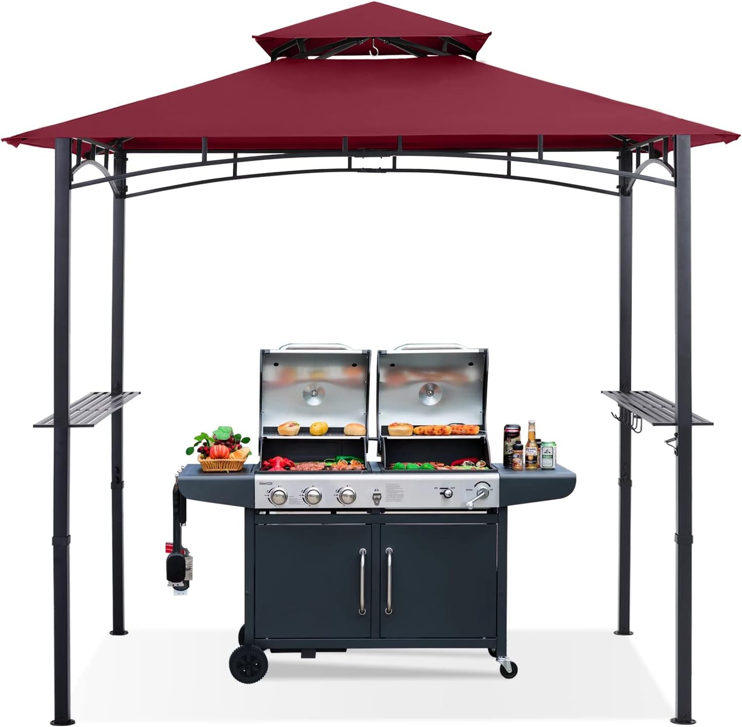 ABCCANOPY 8ftx 5ft Grill Gazebo Shelter for Outdoor BBQ Fun