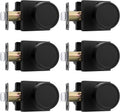 Black Door Knobs Interior Privacy Matte Black Door Knobs - 6 Pack