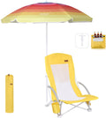 Nice C Beach Chair with Umbrella and Cooler for Ultimate Comfort