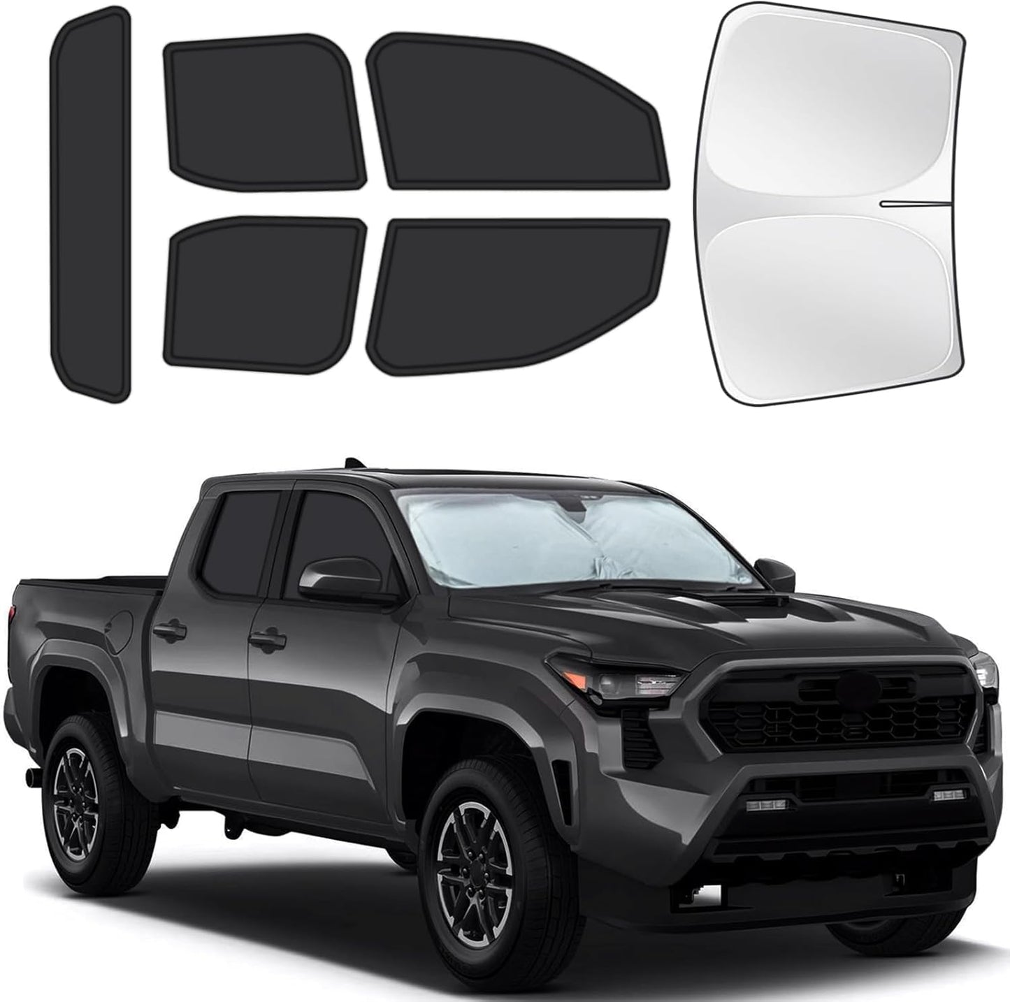 Custom-Fit Car Window Shades for Toyota Tacoma 2024 Model