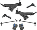 TRQ Front Steering & Suspension Kit Control Arm Bushing with Ball