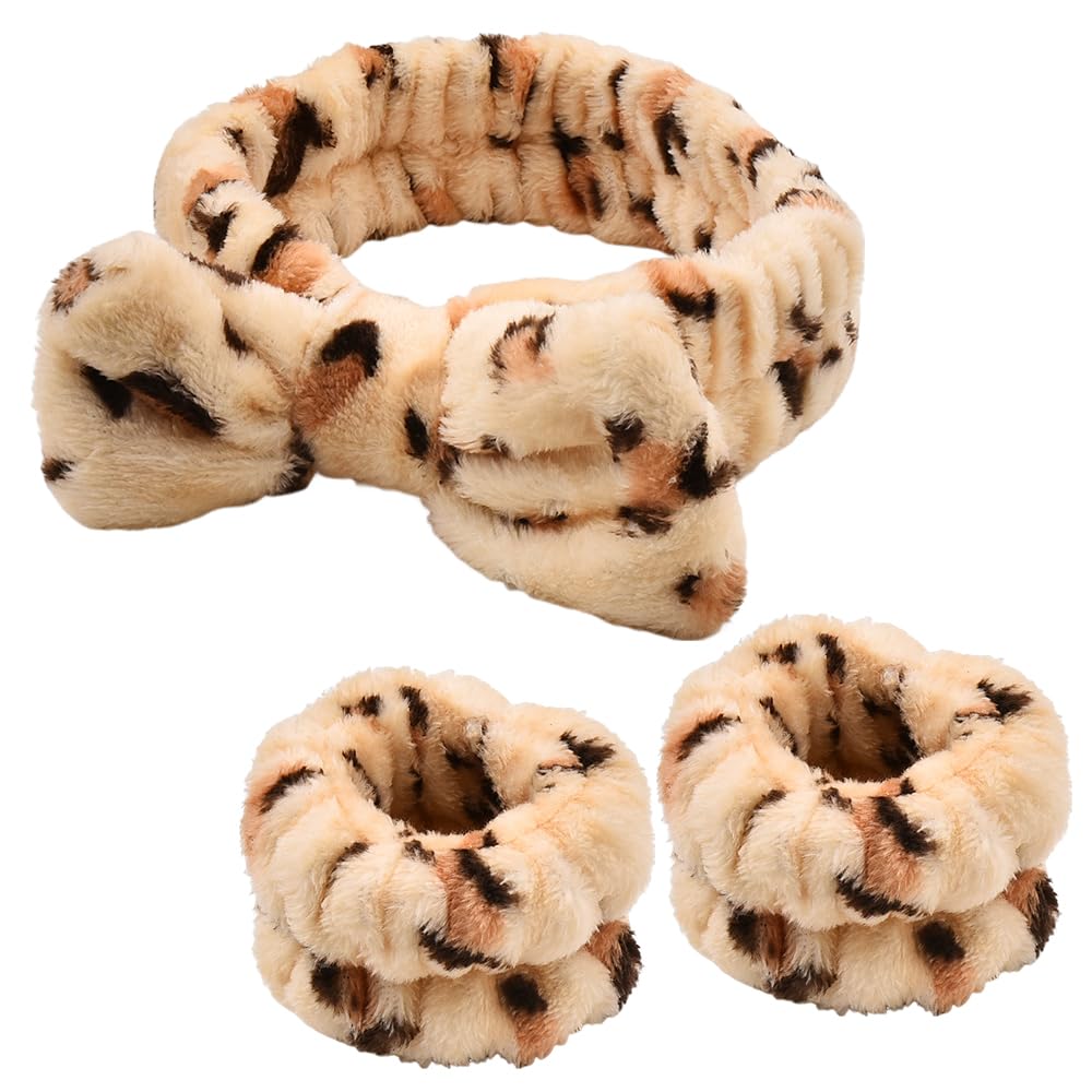 Sisadodo Leopard Spa Headband Set - Easy Hair & Skincare