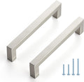 Cabinet Handles 50 Pack Brushed Nickel 5 in Hole Center - Durable Set