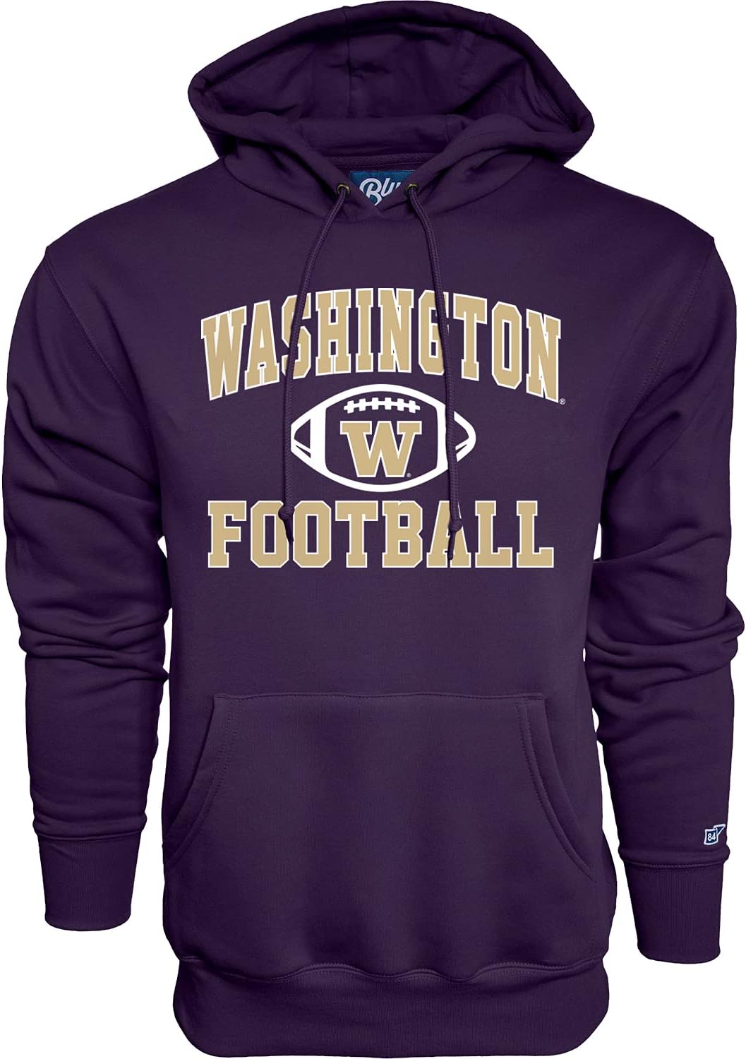 Blue 84 Men's Hoodie Team Color Football for Huskies Fans