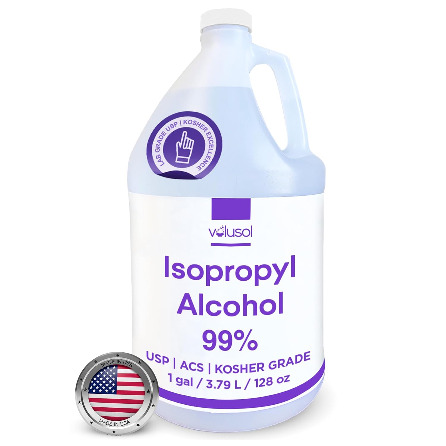 Volu-Sol 99% Isopropyl Alcohol - High Purity Cleaning Solution