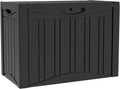 31 Gallon Deck Box Outdoor Waterproof Storage - Lockable Seating