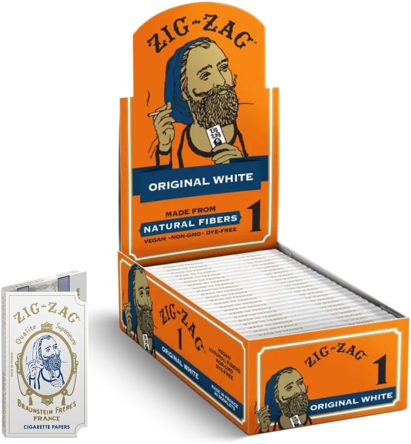 ZIG-ZAG Original White Rolling Papers for Smooth Smoking