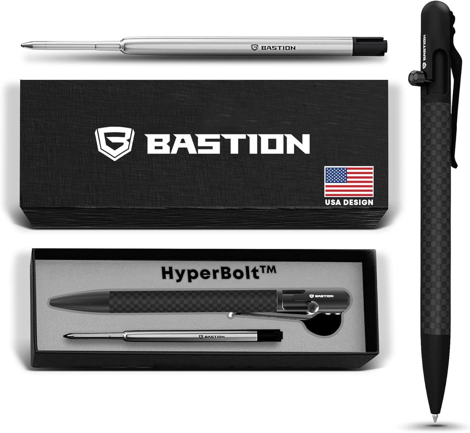 BASTION Luxury Slim Bolt Action Pen for EDC and Work Use