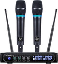 S9 UHF Rechargeable Wireless Microphone System Dual Mic - Karaoke