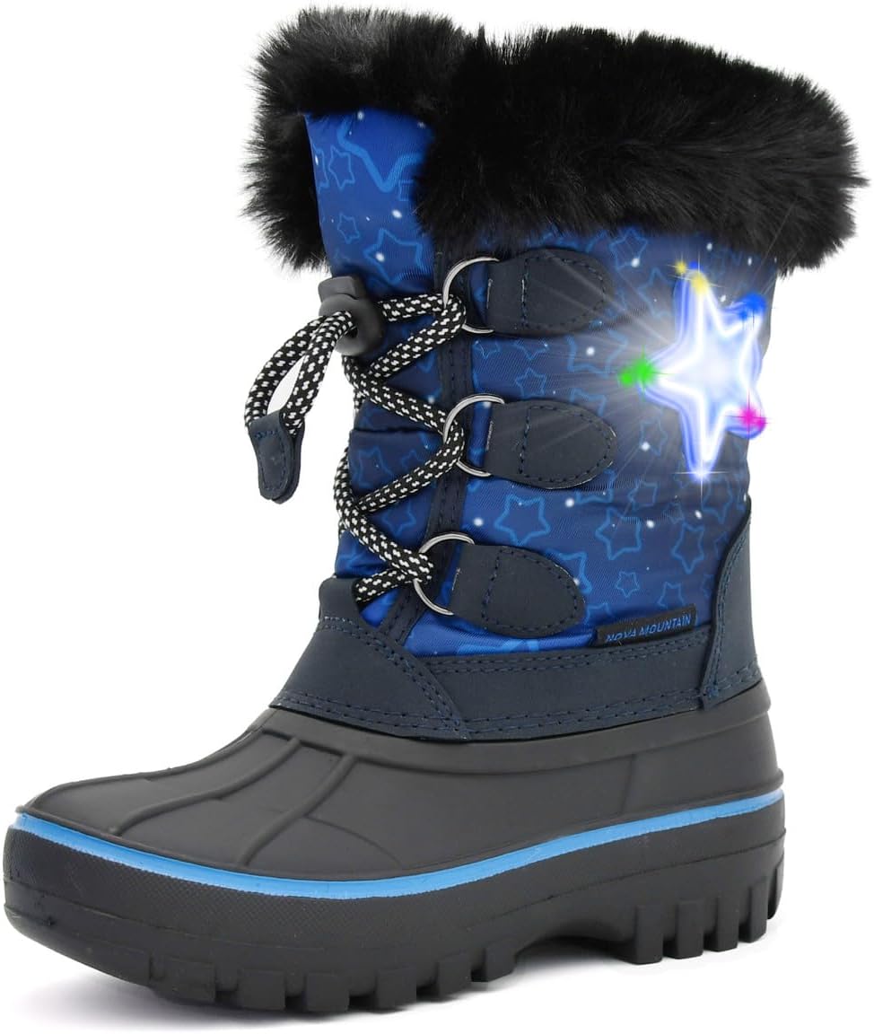 Nova Mountain Light Up Boots for Kids - Perfect Winter Footwear