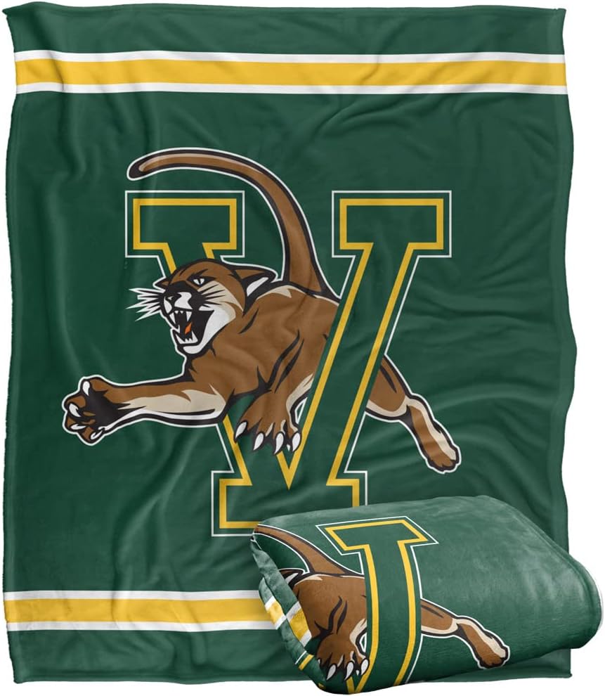 University of Vermont Primary Logo Silky Touch Throw Blanket