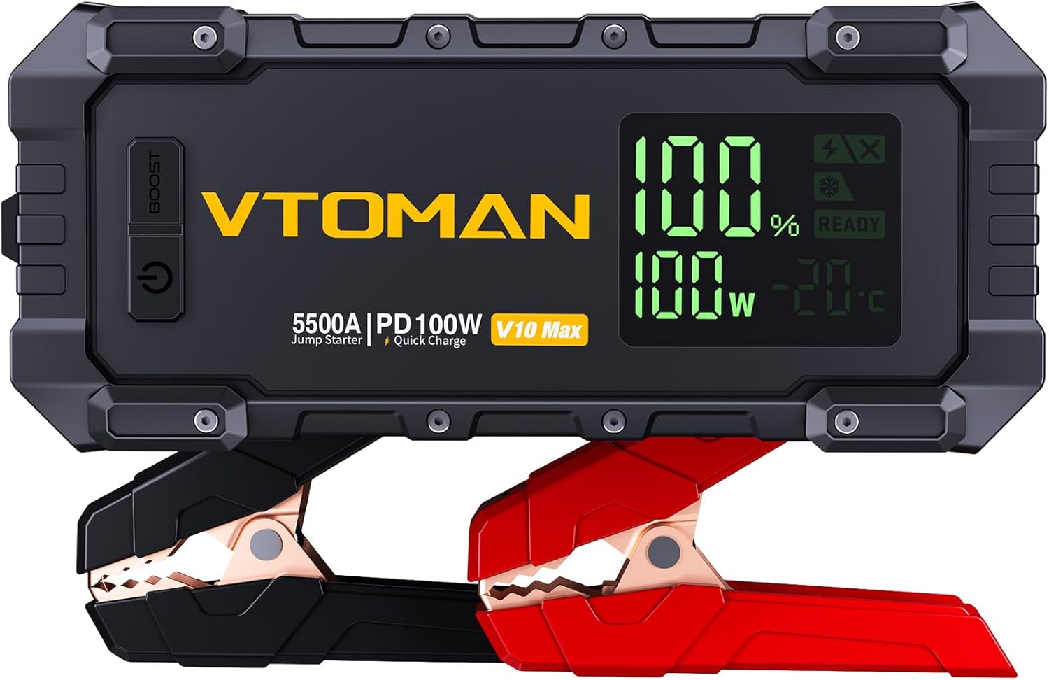 VTOMAN V10 Max Jump Starter: 100W Fast Charger