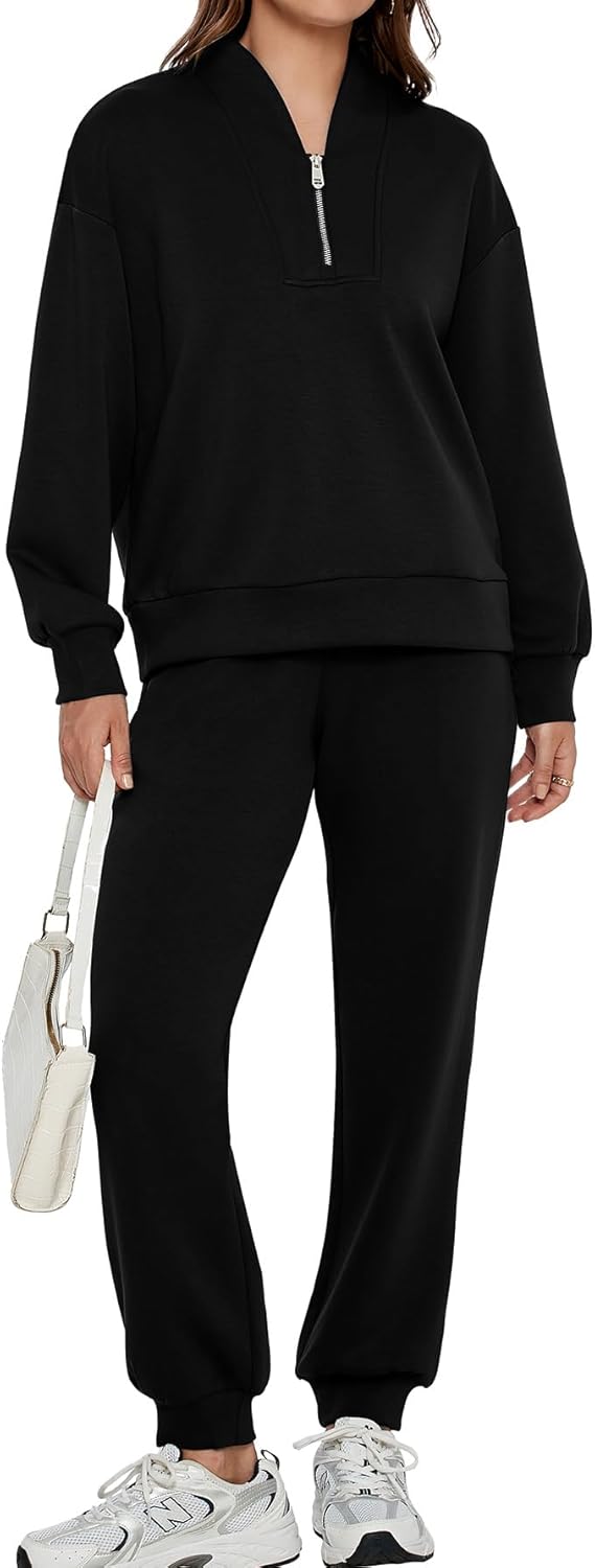 Glamaker Women 2 Piece Sweatsuit Outfit Casual Tracksuit Set