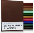 Large Monthly Planner 2025-2026 - Elegantly Bound 18-Month Planner