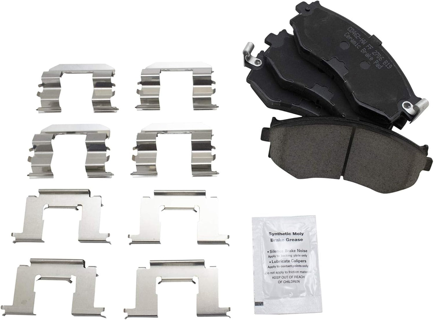 TRQ Front Brake Pads Ceramic for INFINITI G20 and Nissan Models