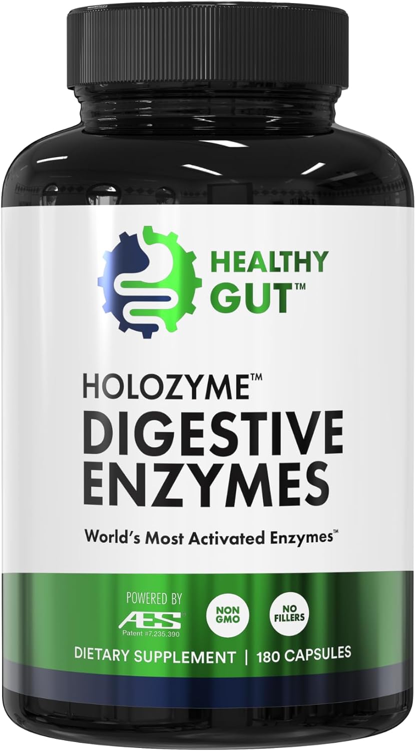 Healthy Gut HoloZyme Max Strength Digestive Enzymes for Relief