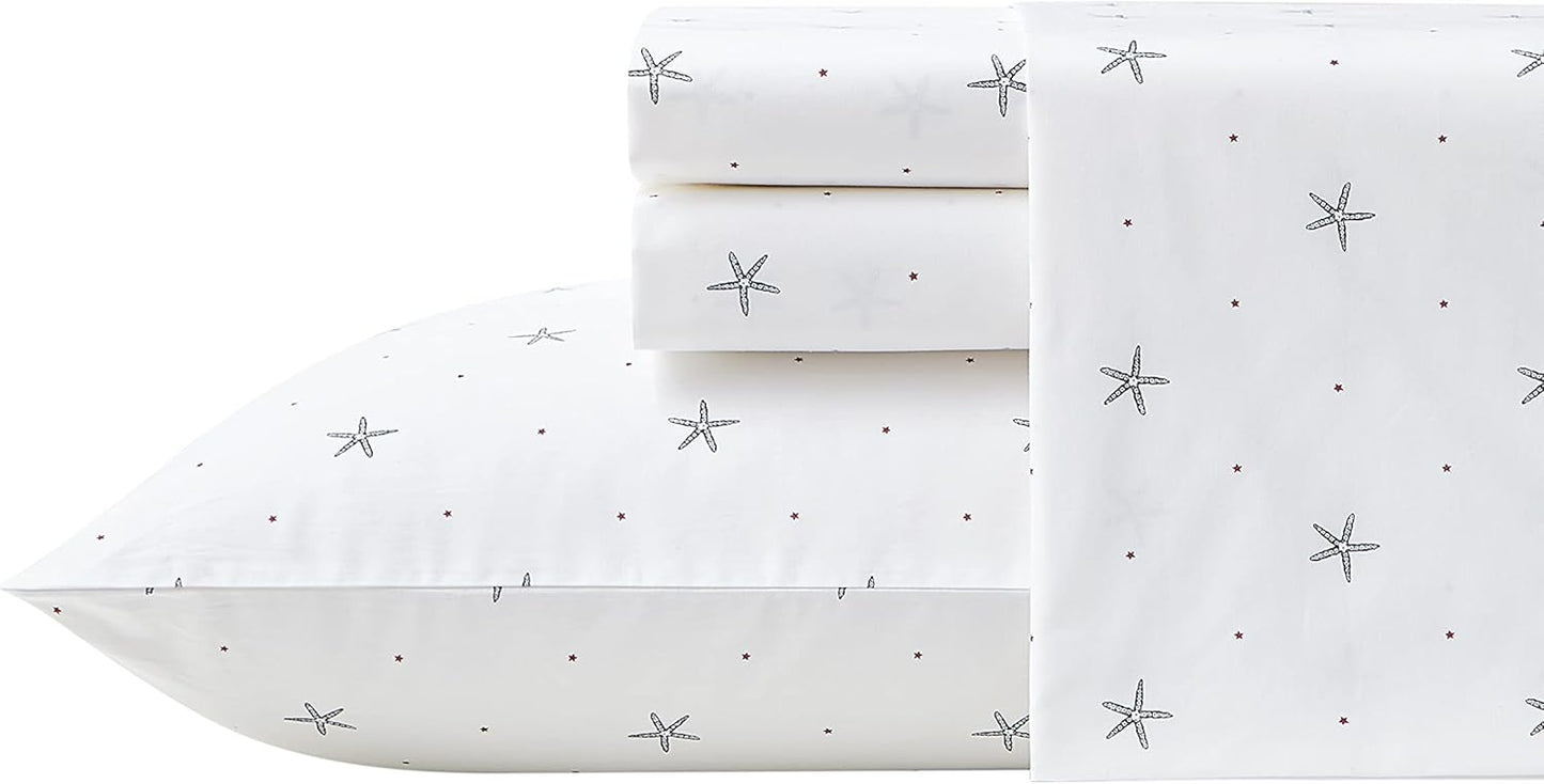 Nautica Full Sheets Cotton Percale Bedding Set for Cozy Sleep