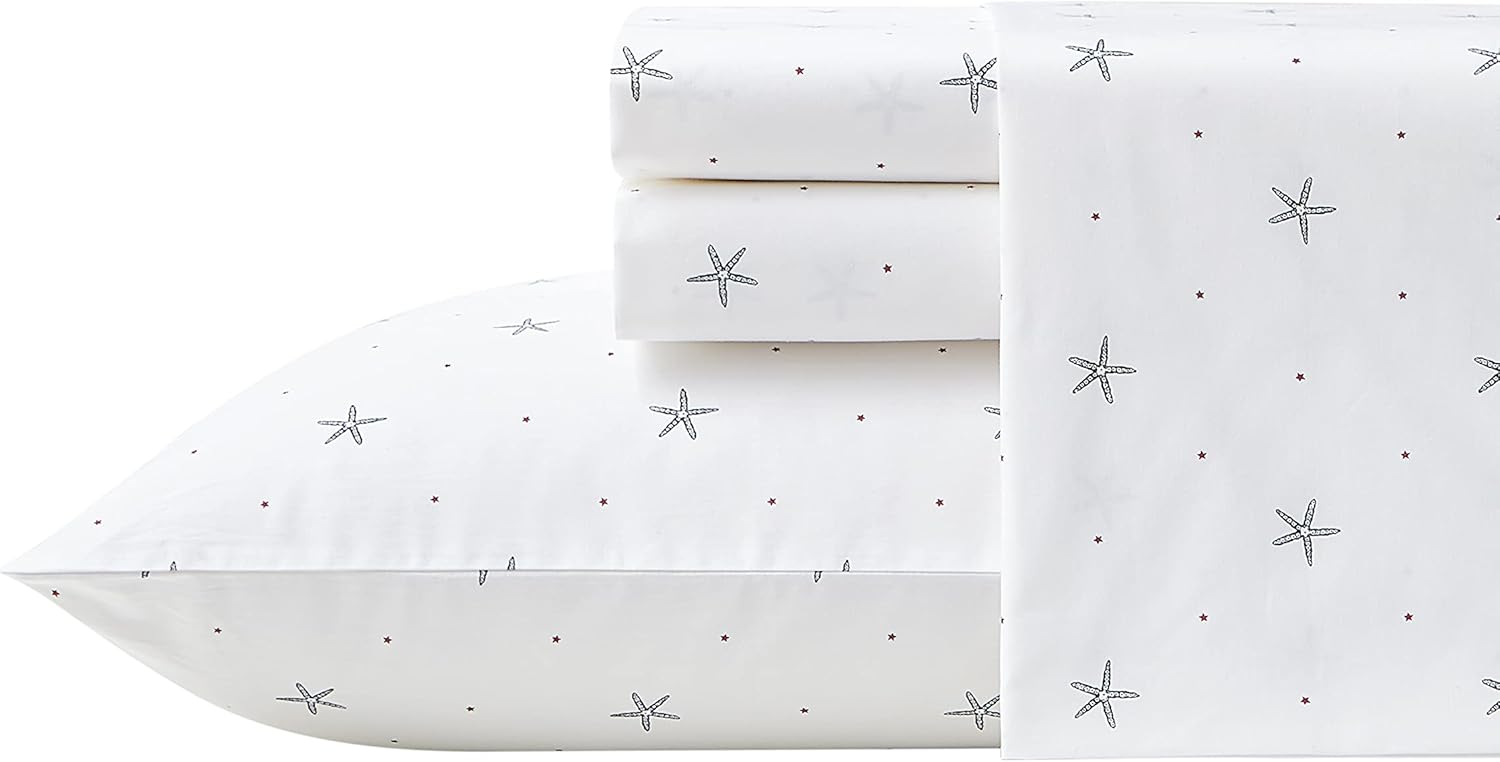 Nautica Full Sheets Cotton Percale Bedding Set for Cozy Sleep