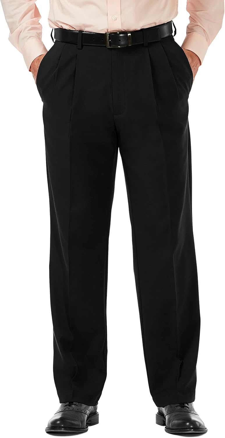 Haggar Men's Cool 18 Pro Classic Fit Pleat Front Pants Review