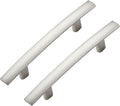 30 Pack Cabinet Handles 3 in Hole Center - Curved Brushed Nickel Pulls