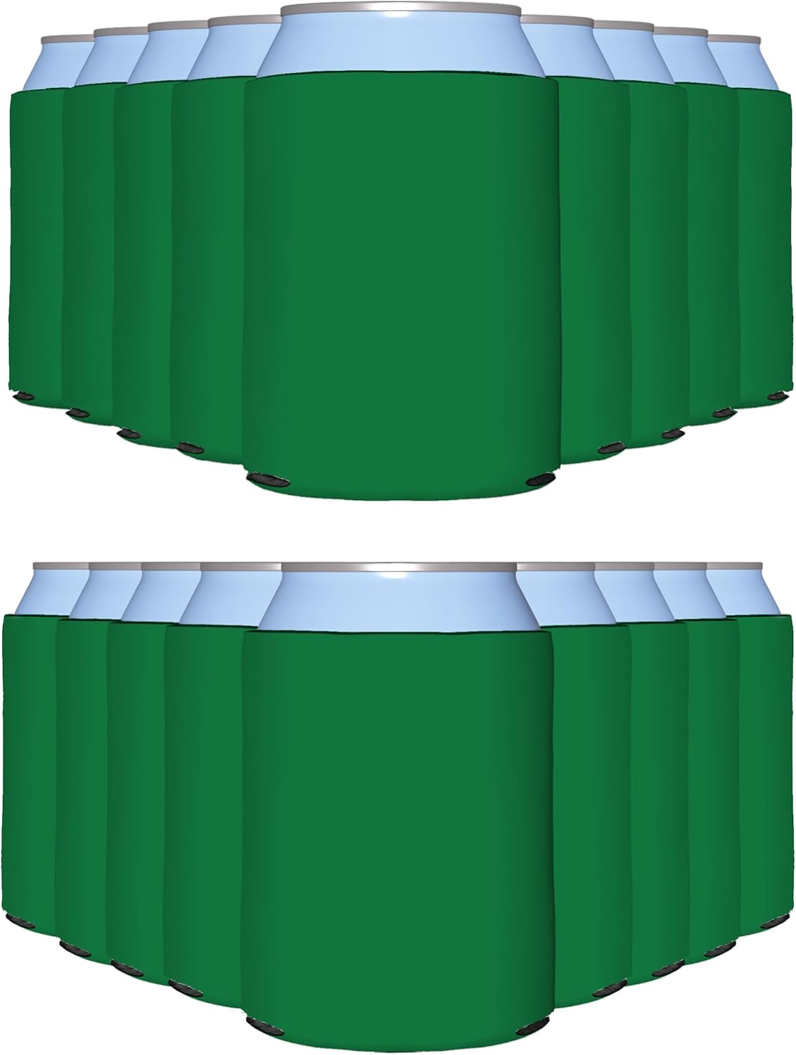 Customizable Kelly Green Can Cooler Sleeves for Any Occasion