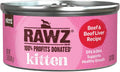 Rawz Natural Pate Canned Kitten Food - Real Meat Hydration