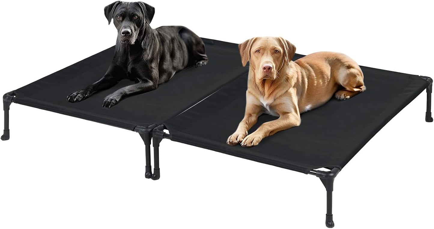 Veehoo Portable Raised Dog Cot for Large Dogs, 42in x 30in