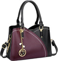 Triple Compartments Satchel Handbag for Women - Organized Medium Bag