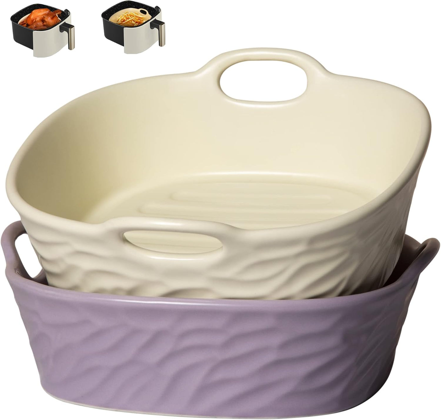 Easy Clean Reusable Air Fryer Liners - 2Pcs