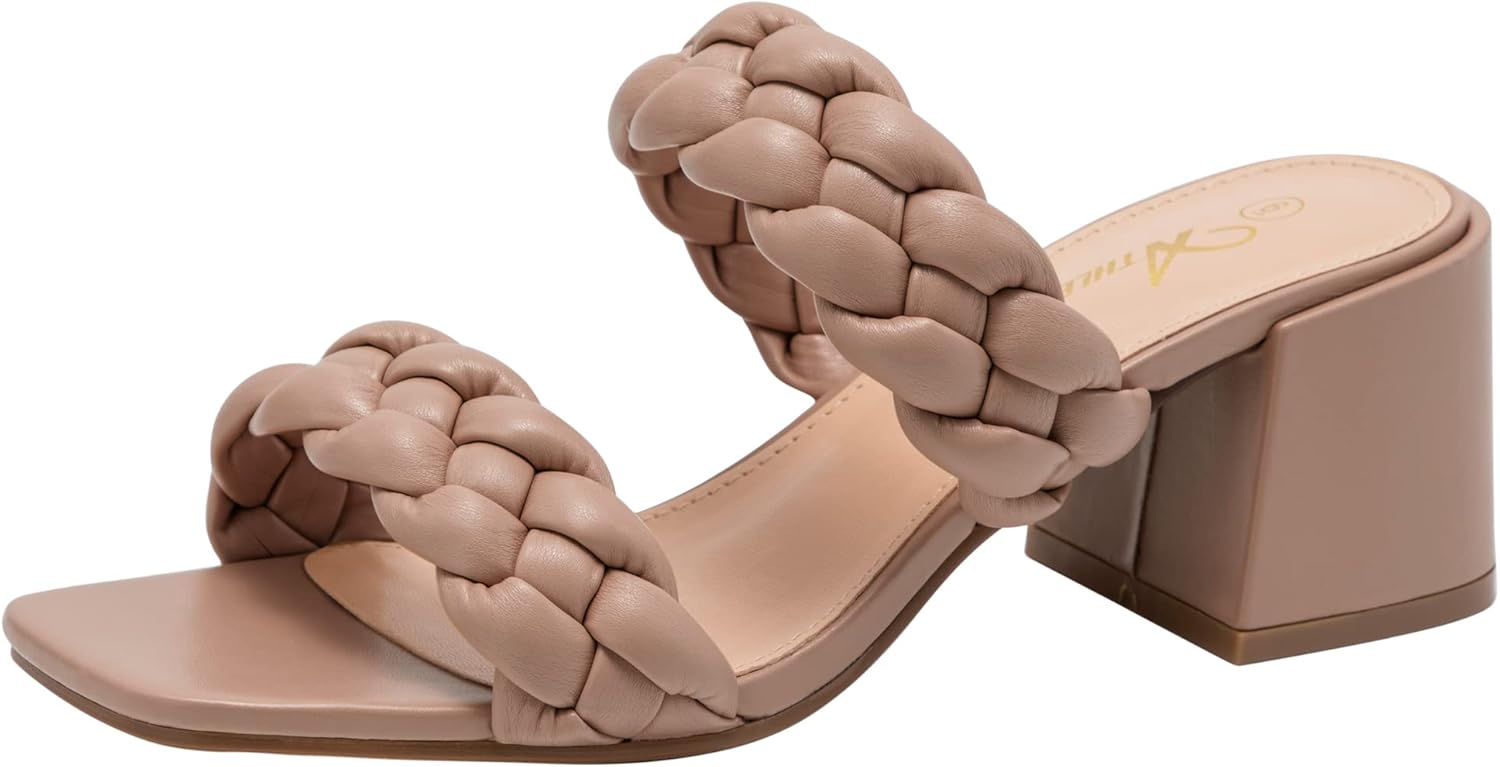 Stylish Braided Heeled Sandals for Women - Perfect for Any Occasion