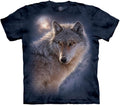 The Mountain Men's Adventure Wolf T-Shirt - Durable Eco Print