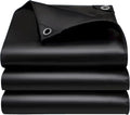 12x20 ft Tarps Heavy Duty Waterproof Black - 16 Mil Protection