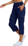 MoFiz Women's Cargo Capris Hiking Pants - Lightweight Quick Dry Soft