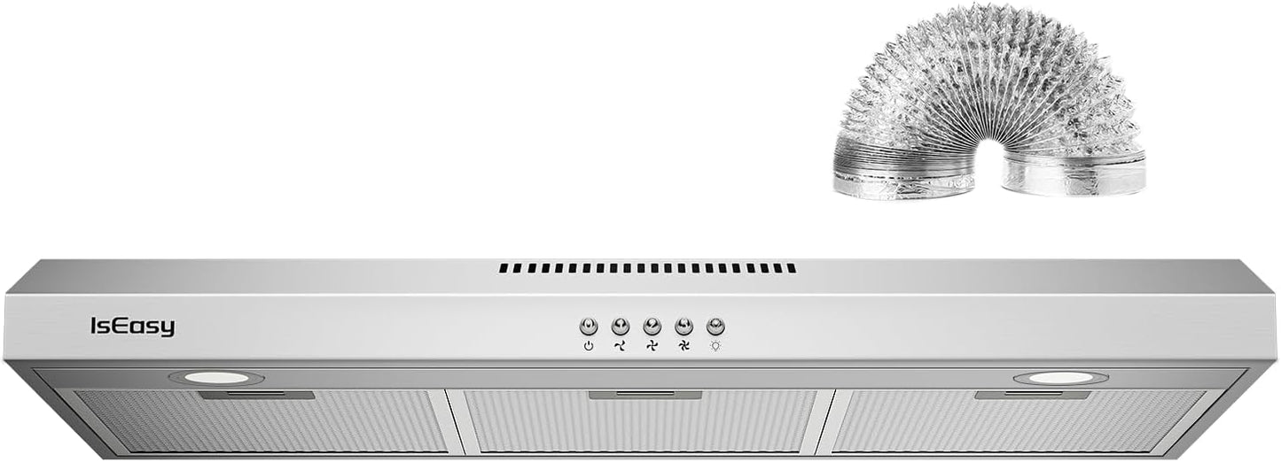 36 Inch Range Hood Under Cabinet with 3 Speed Exhaust Fan