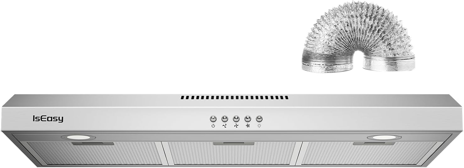 36 Inch Range Hood Under Cabinet with 3 Speed Exhaust Fan