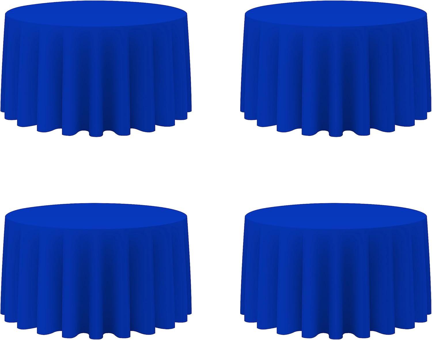 Royal Blue Round Tablecloths 120 Inch for Elegant Events