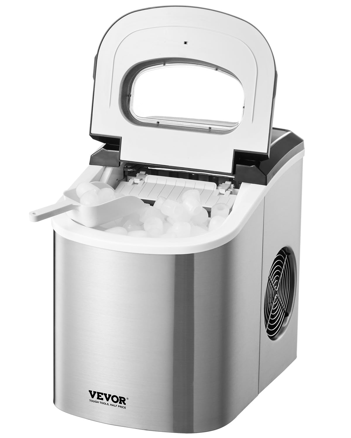 VEVOR Countertop Ice Maker Produces 9 Cubes in 6 Minutes