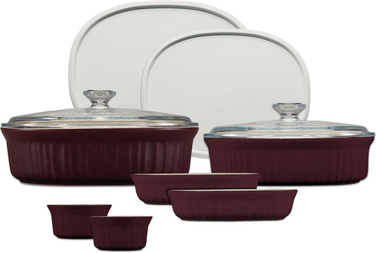 10-Pc CorningWare Set - Chip & Crack Resistant Stoneware