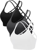 Running Girl Sports Bras for Women Criss Cross Back