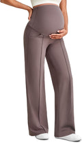 G4Free Maternity Dress Yoga Pants with Pockets - Stretchy Wide Leg 4ft