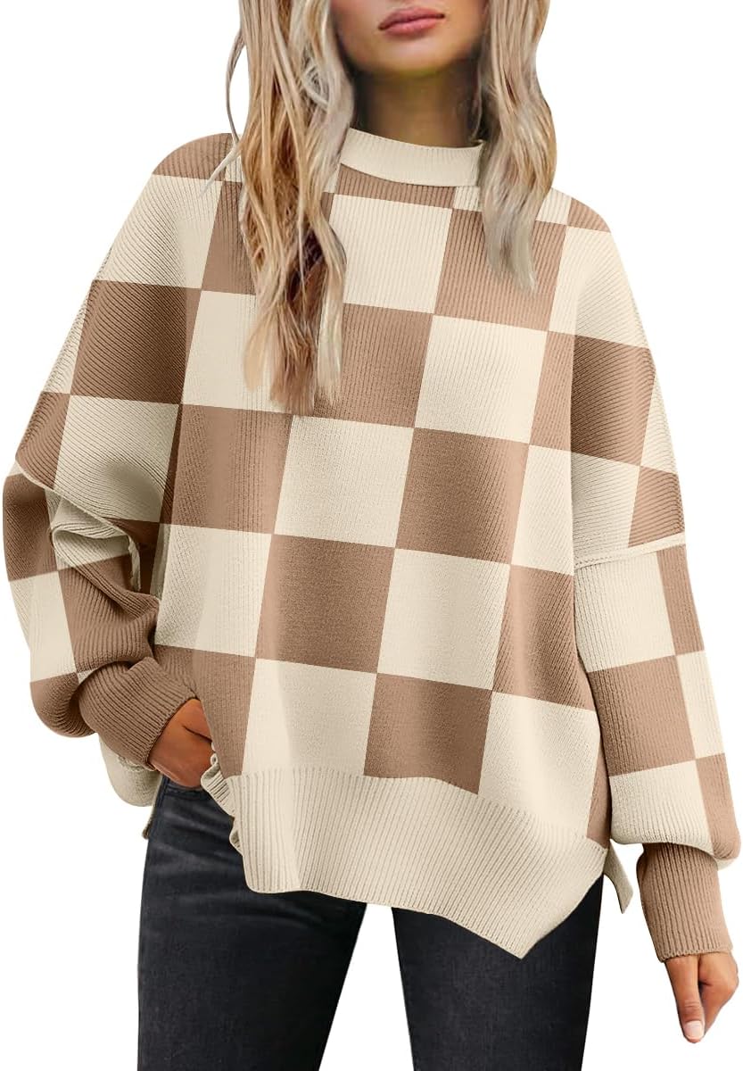 LILLUSORY Women's Oversized Batwing Sweaters for Fall Fashion