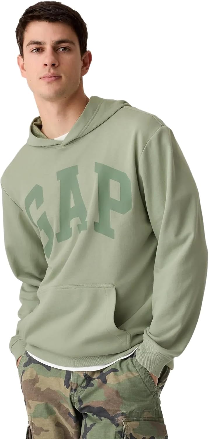GAP Men's Logo Hood: French Terry Comfort