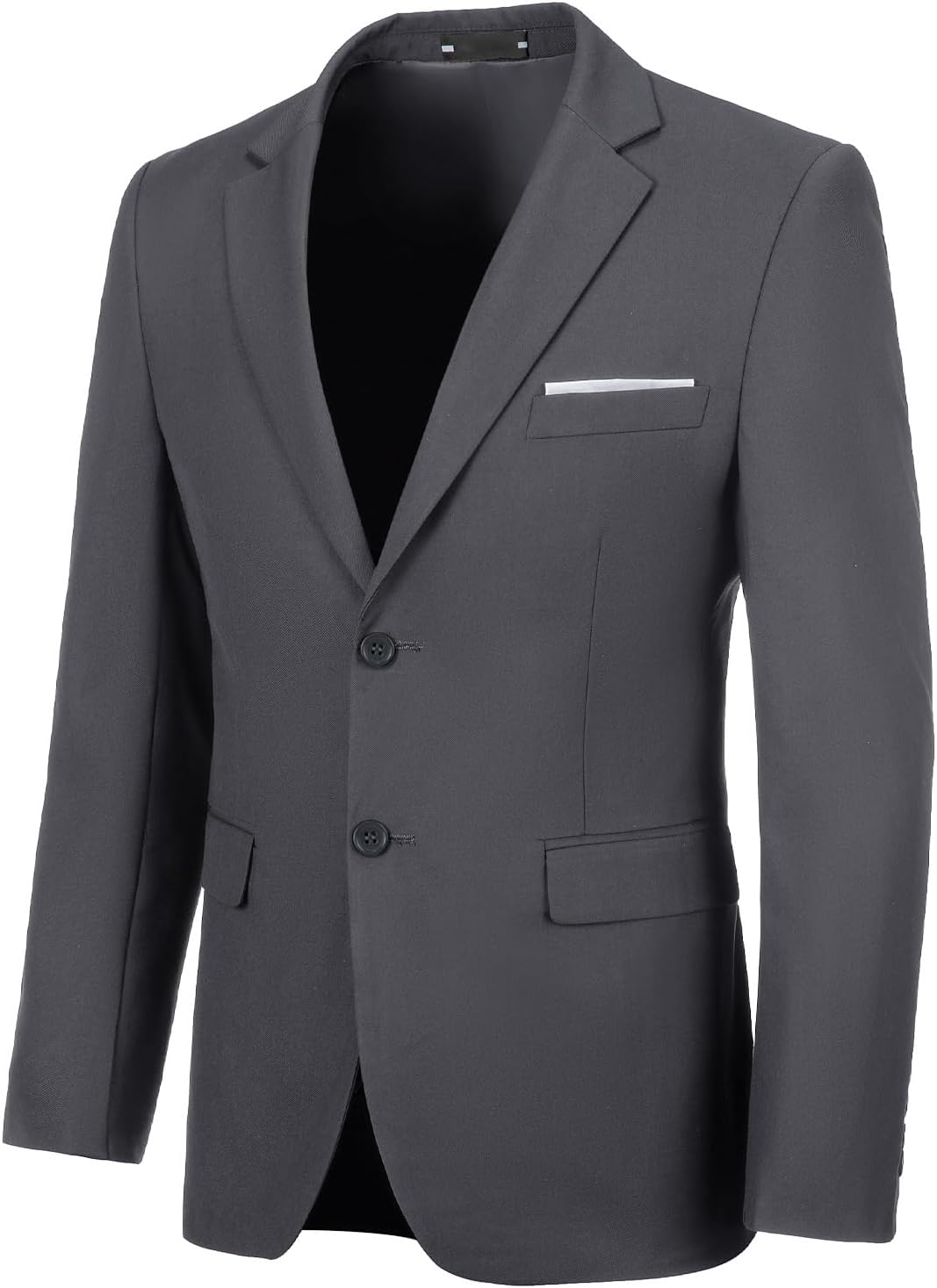 Stylish Dark Grey Blazer for Men - Slim Fit Casual Jacket